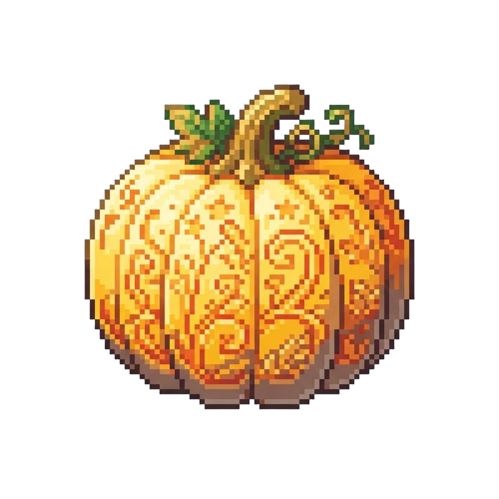 A Radiant Golden Cinderella-style Carved Pumpkin