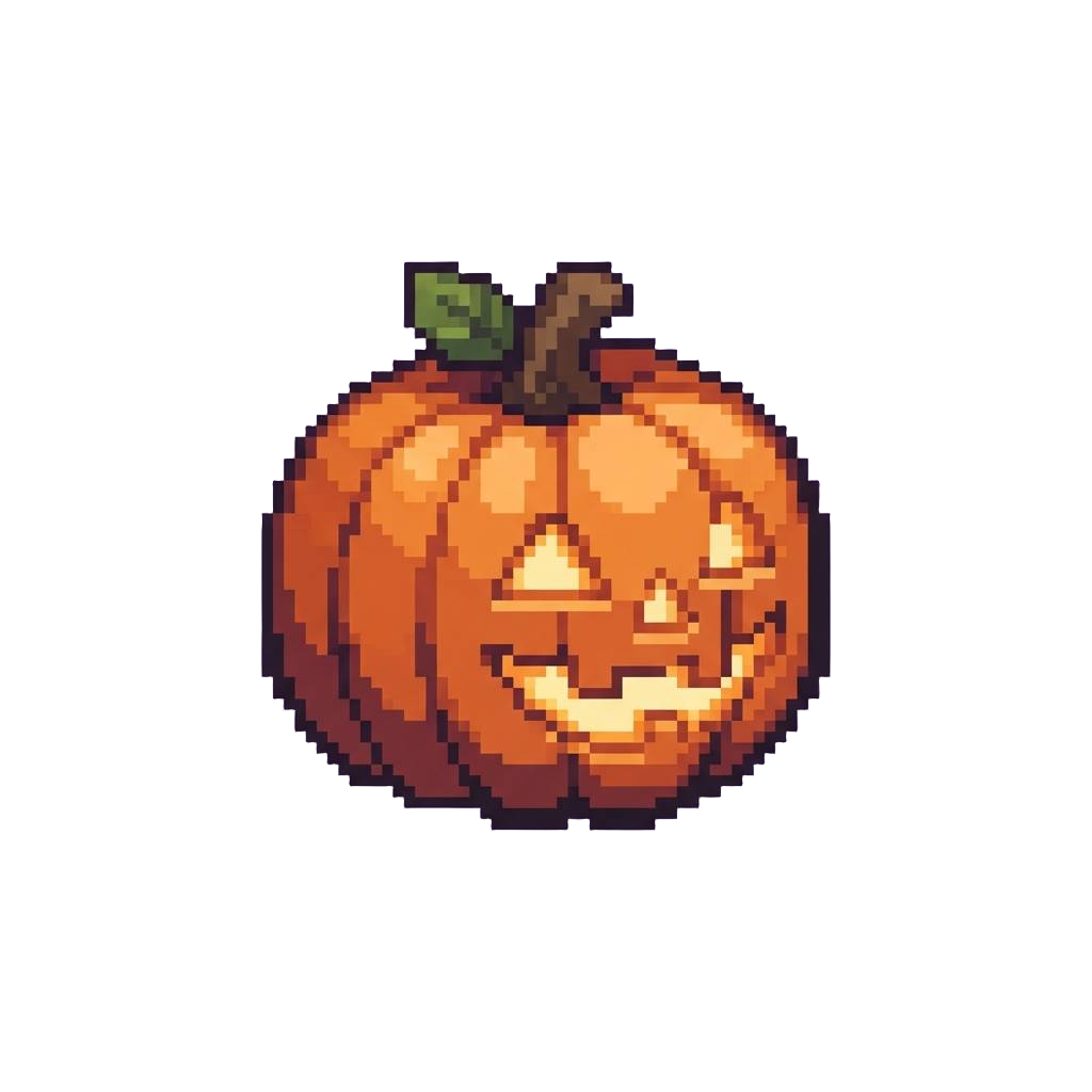 A Chubby Classic Jack-o'-lantern Pumpkin