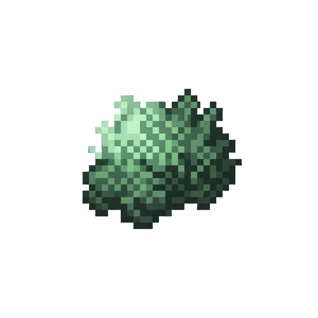 A Dim Greenish Cemetery-moss Phosphorescence