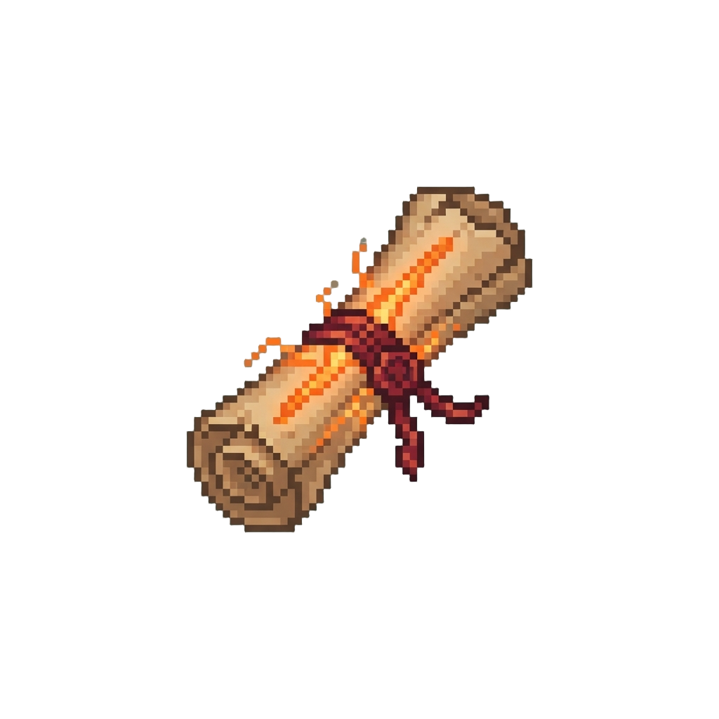 A Blazing Ember-orange Glow Pulsing Down the Spine
