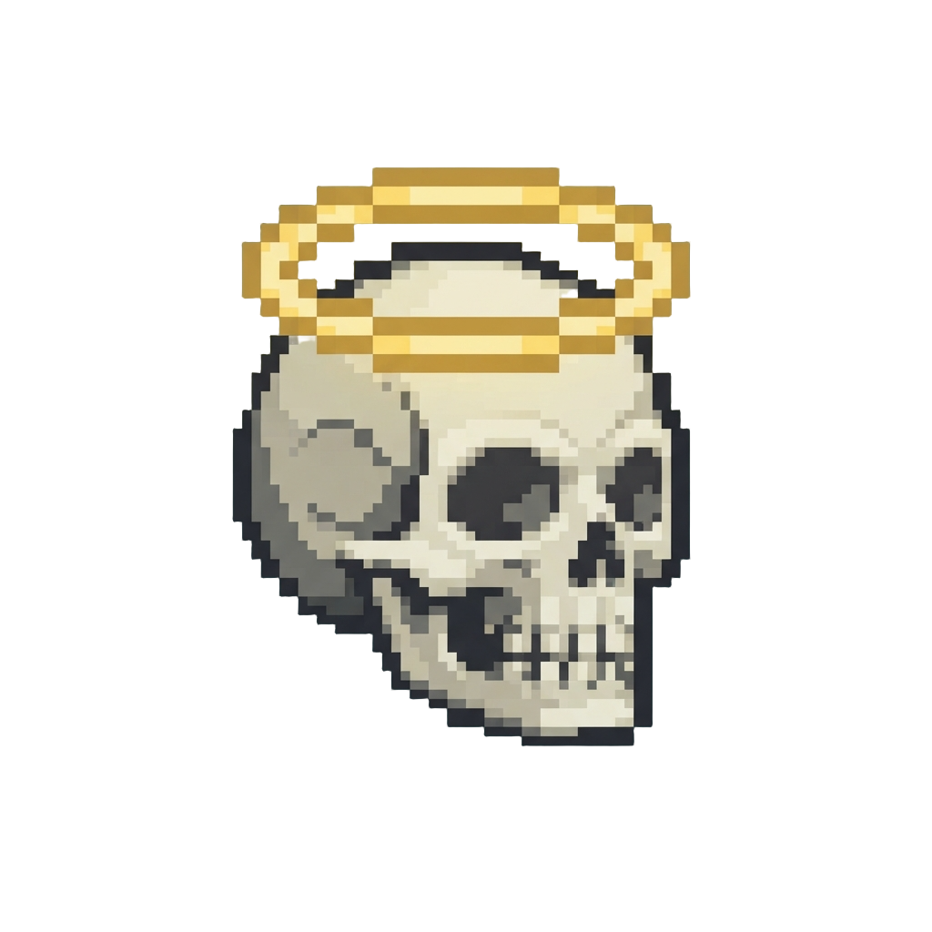 A Soft Golden Halo Radiating From the Skull