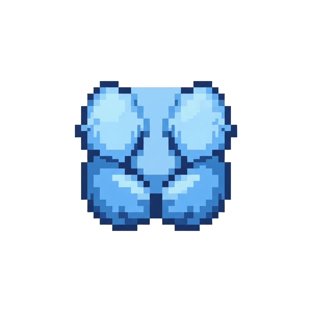 Soft Blue Fur Covering Arms and Cheeks Completely