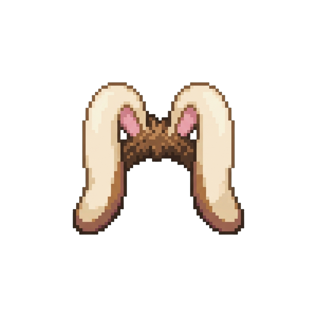 Floppy Giant Rabbit Ears Blooming From the Scalp