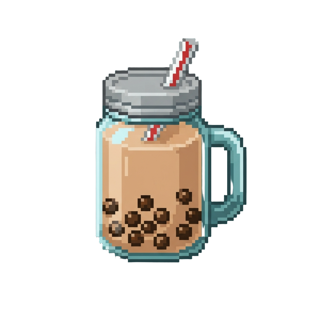 Iced Boba Smoothie Jar