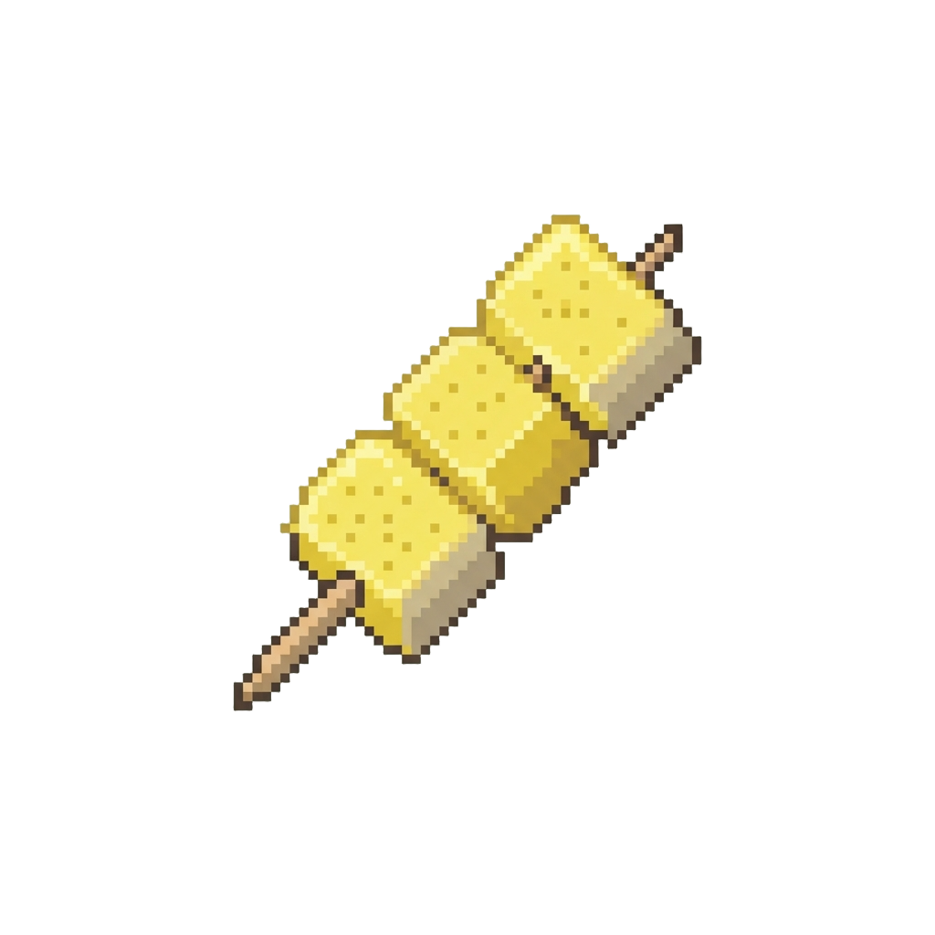 Crunchy Pickled Radish Block Skewer