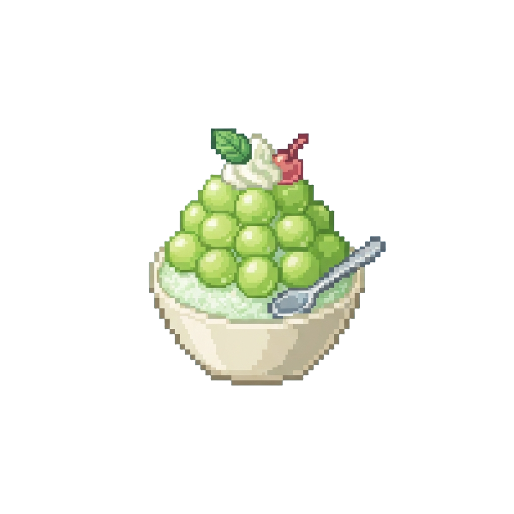 Chilled Melon Bingsu Dessert