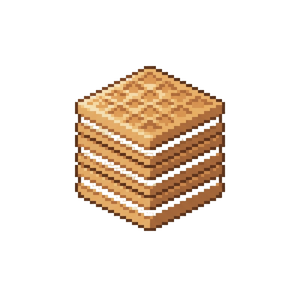 Crispy Waffle Wafer Tower