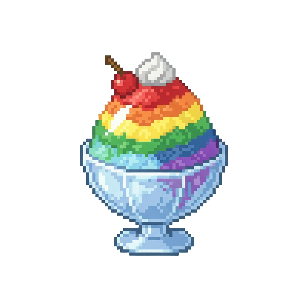 Giant Rainbow Shaved Ice Bowl