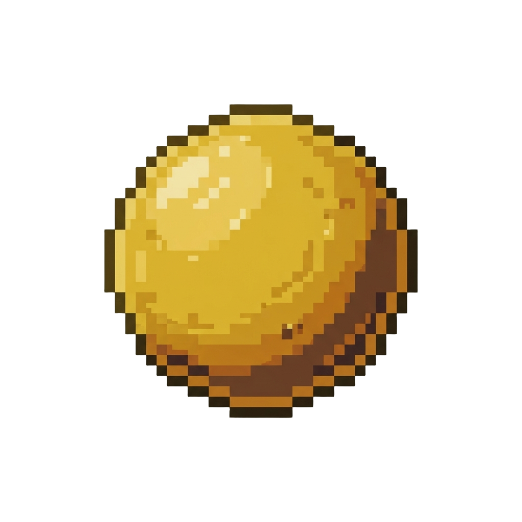 A Glossy Yellow Hard-wax Coated Clay Ball