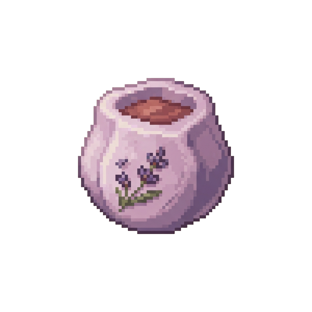 A Lavender Scented Wax Shell Around Clay