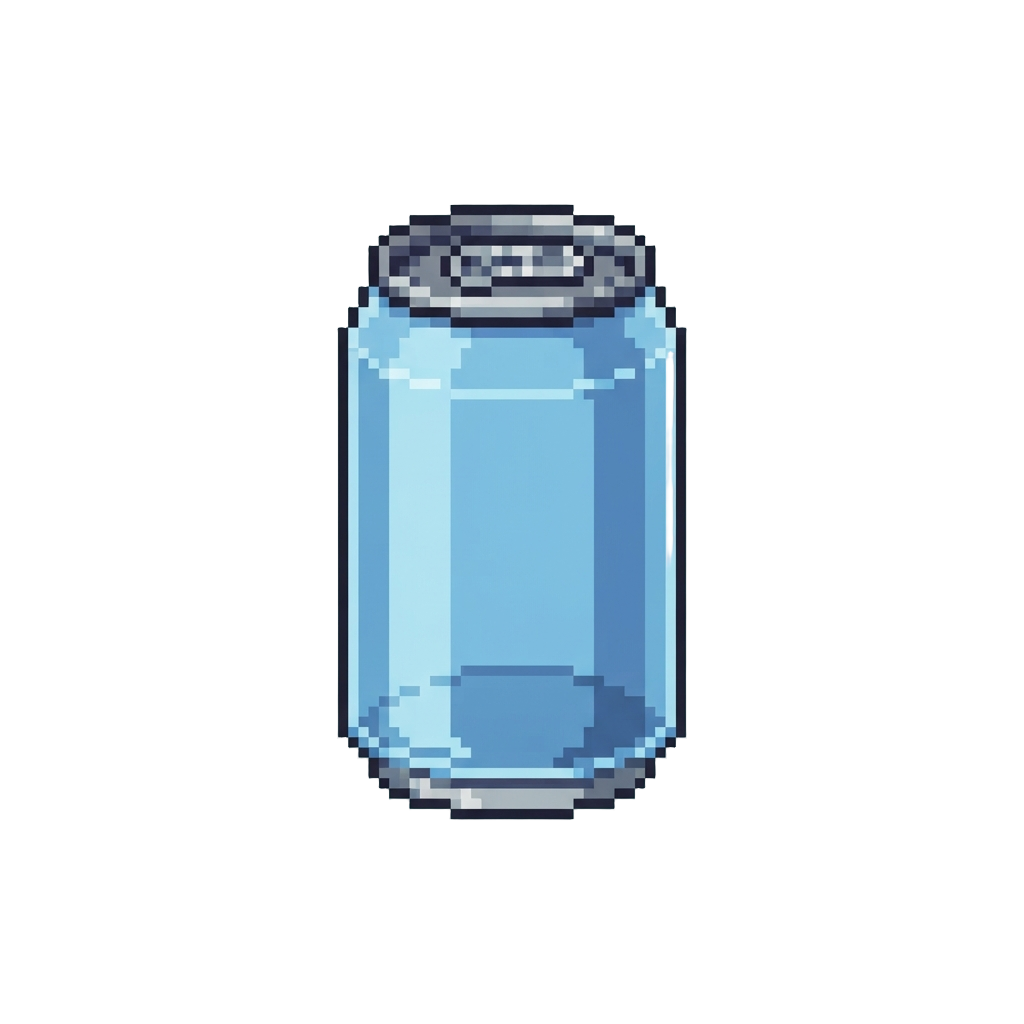 An Empty Plastic Soda Can