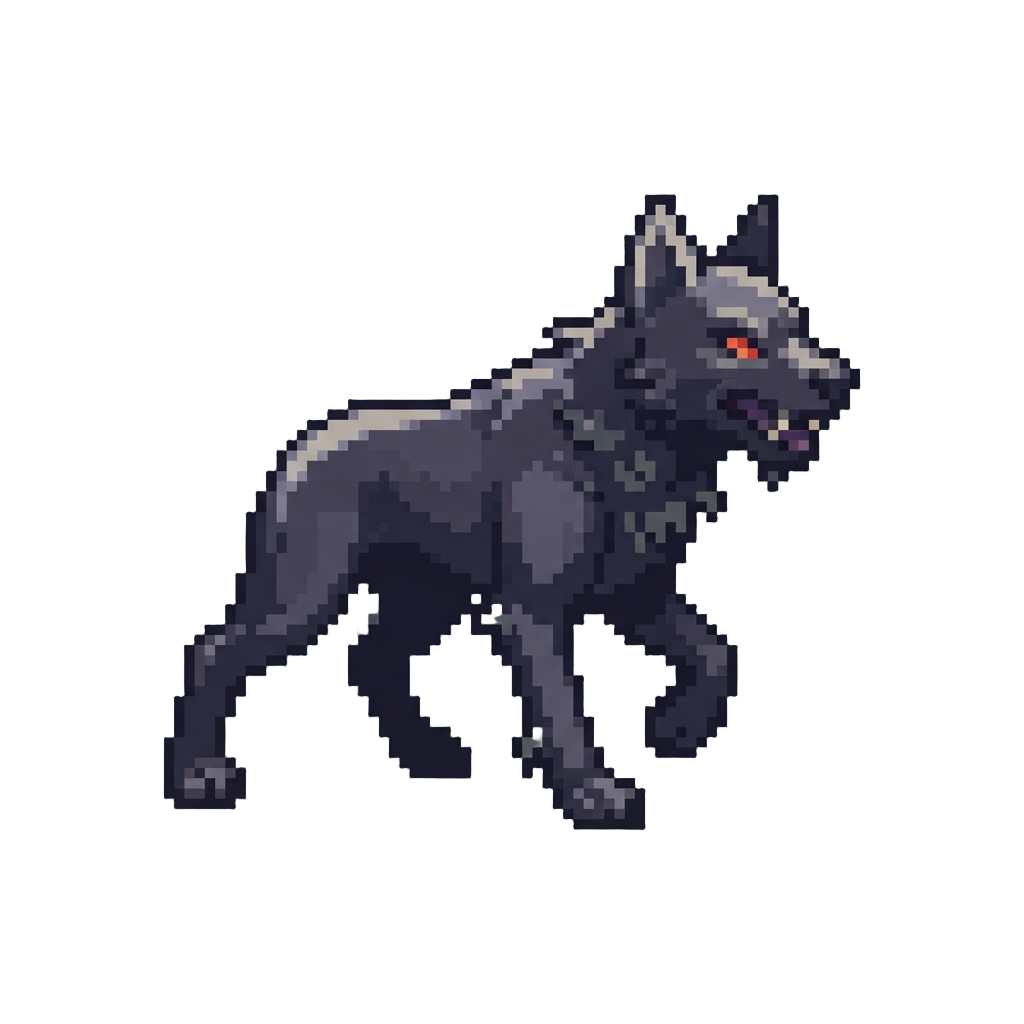 A Dark Shadowy Hound Beast