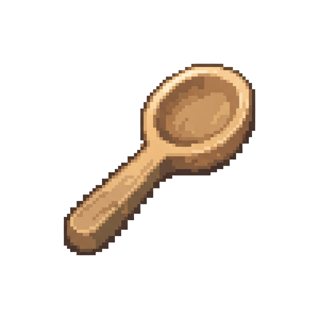 A Giant Comical Wooden Spoon