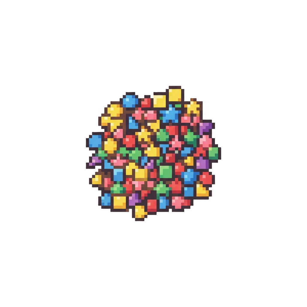 A Handful of Colorful Confetti