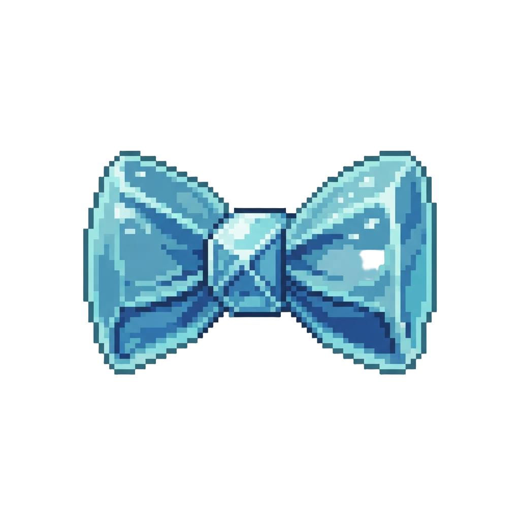 A Small Glass Bow Tie