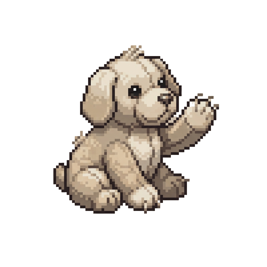 A Soft Plush-like Backrooms Hound Offering a High-five