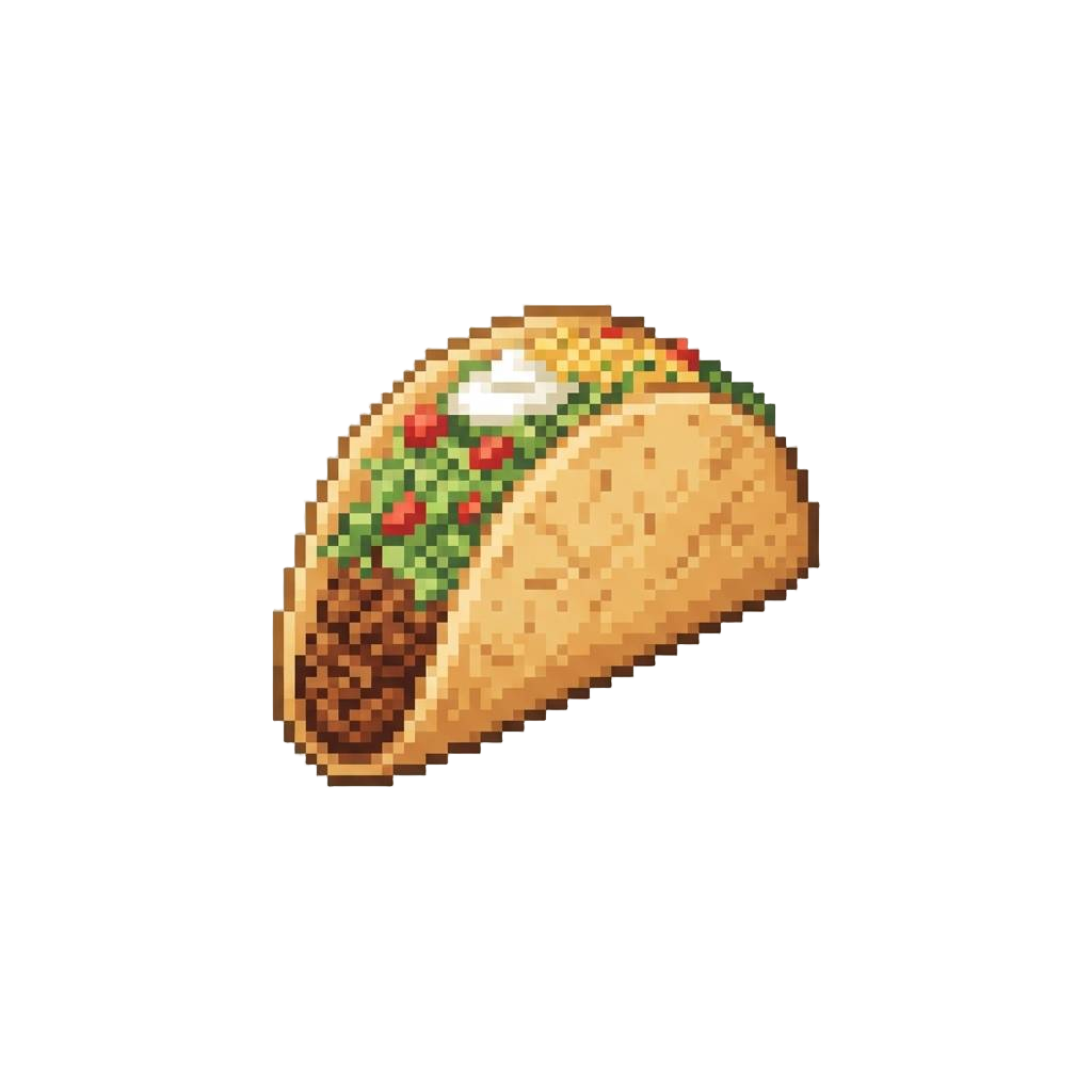 A Warm Seasoned Ground Beef Soft Flour Taco