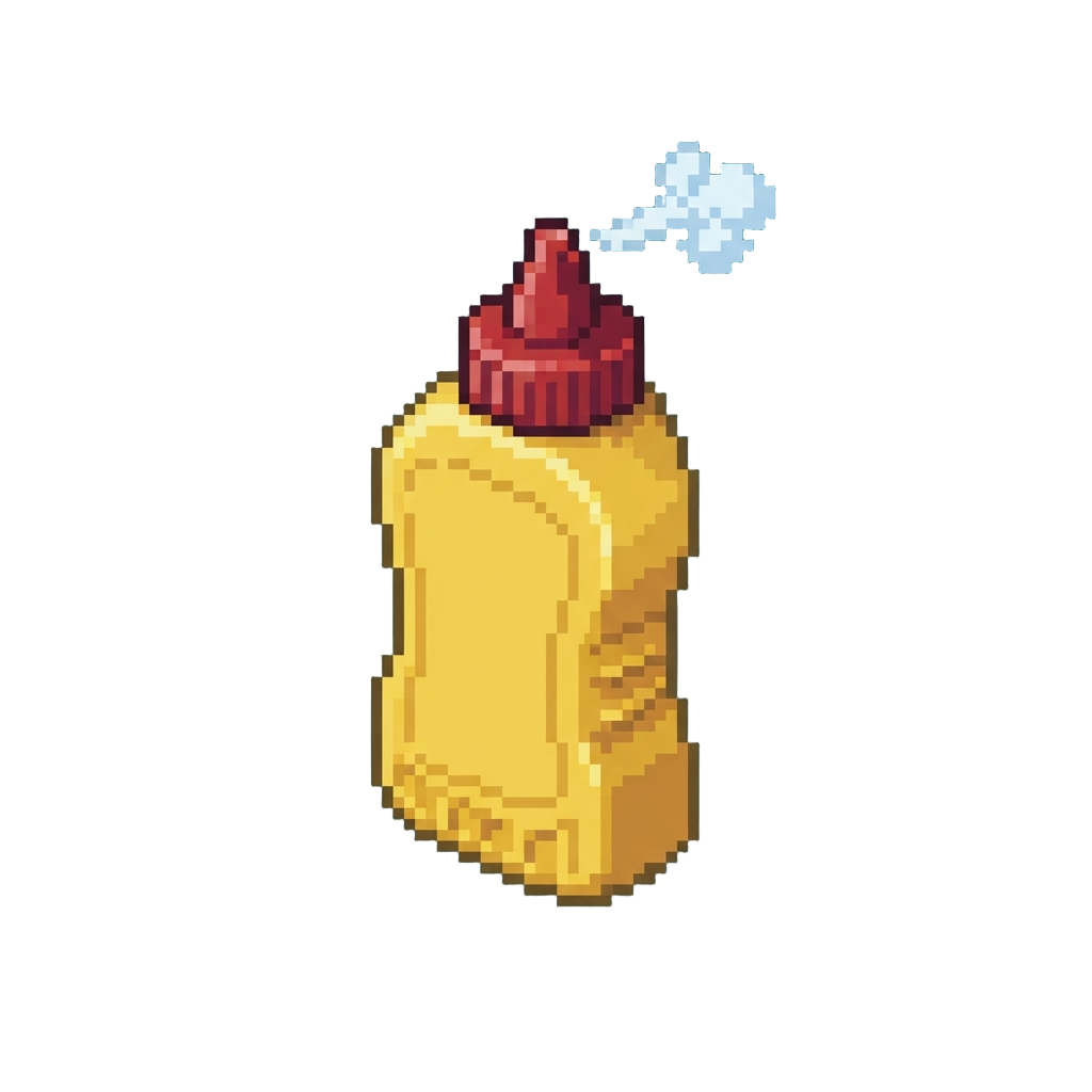 A Squeezy Mustard Bottle That Only Squirts Air