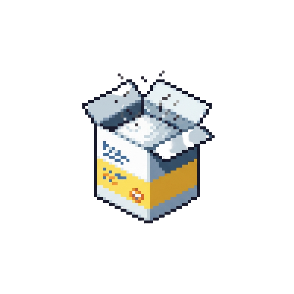 An Open Box of Baking Soda Absorbing Fridge Odors