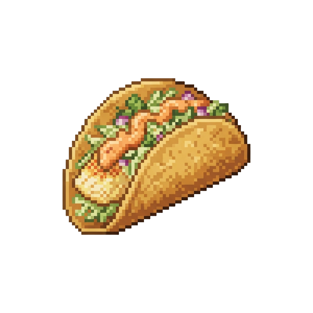 A Crispy Golden Fish Taco with Tangy Chipotle Crema