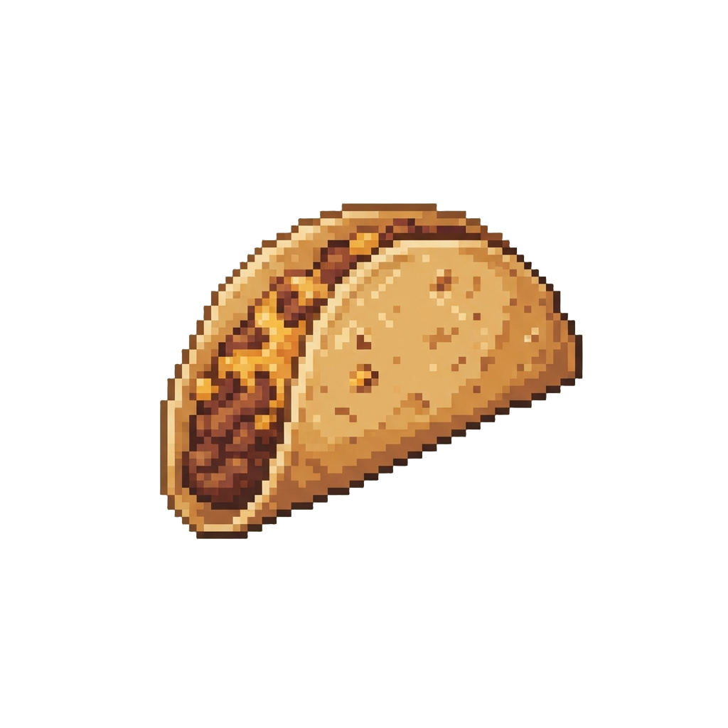 A Simple Leftover Bean and Cheese Folded Taco