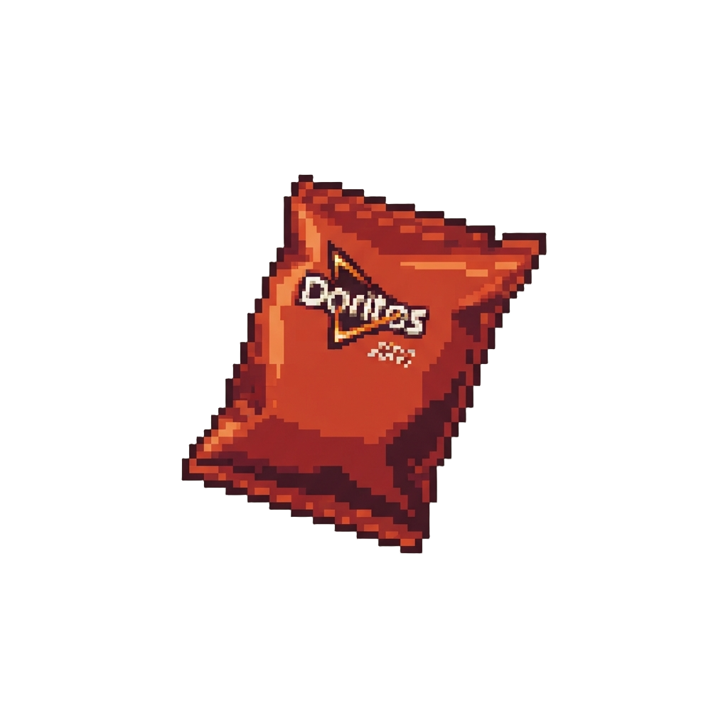 A Small Single-serve Snack Bag of Doritos