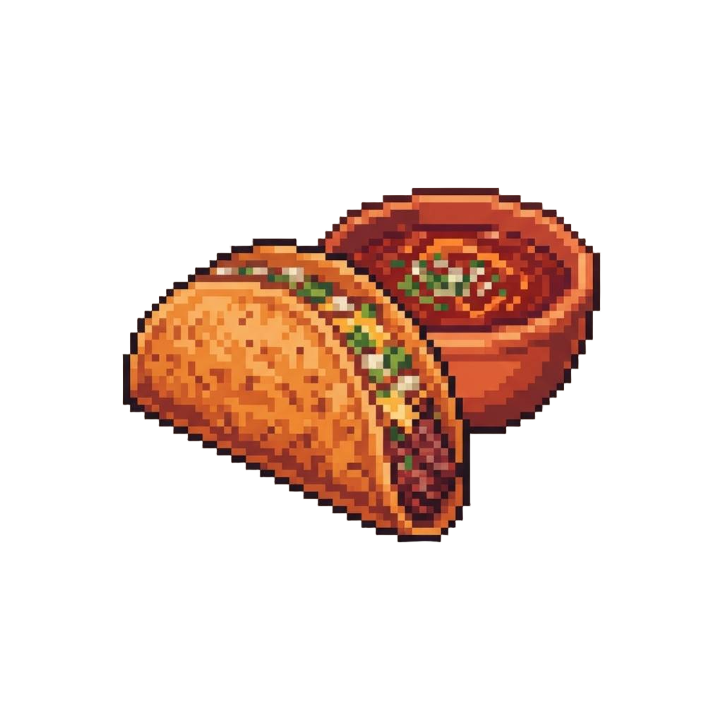 A Sizzling Birria Taco with a Warm Bowl of Rich Consommé