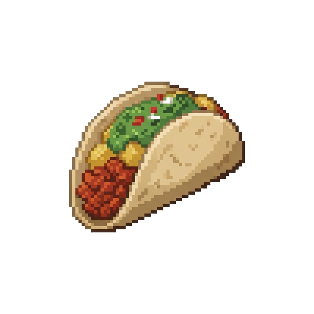 A Spicy Chorizo and Potato Soft Taco with Salsa Verde