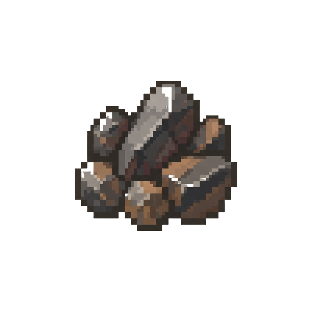 A Cluster of Raw Iron Ore