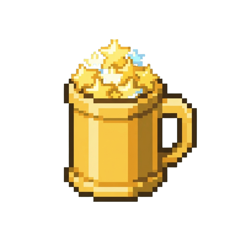 A Bright Golden Victory Mug Overflowing with Stars