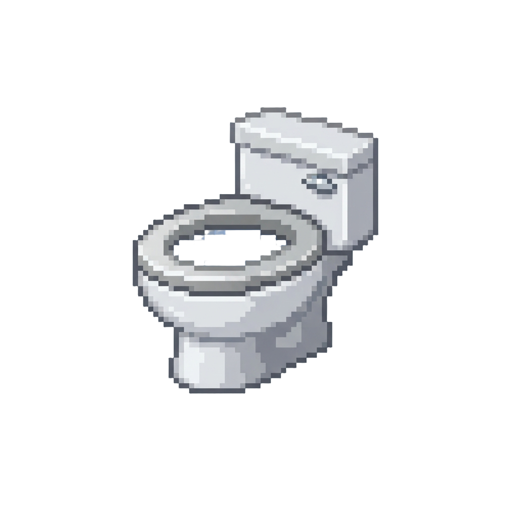 A Tiny Plastic Toilet Bowl Cup