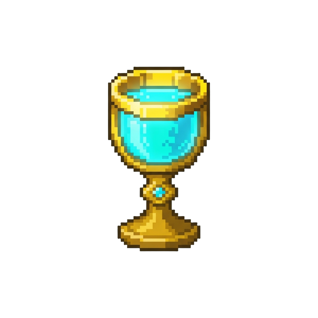 A Glowing Neon-gilded Champion Goblet