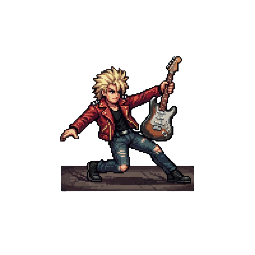 Striking an Iconic Rockstar Stage-slide