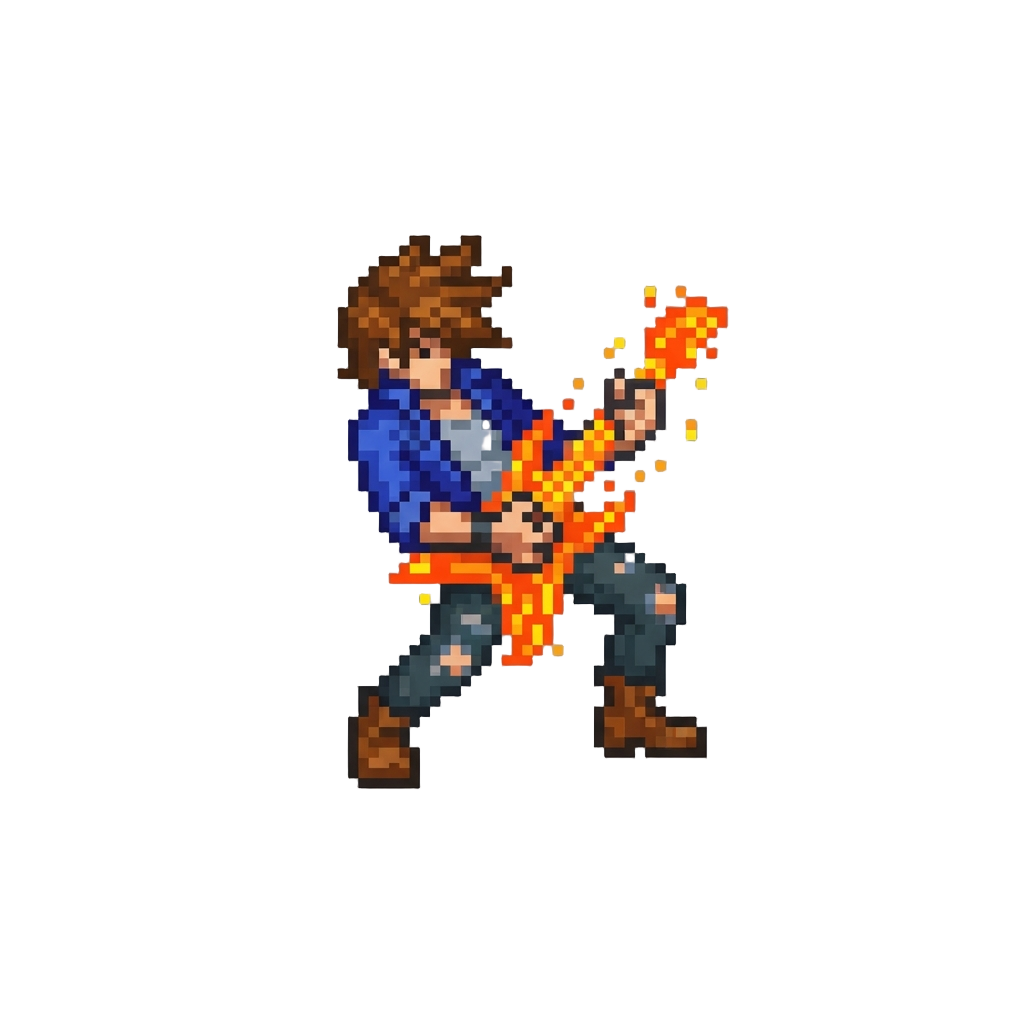 Shredding an Intense Air Guitar Solo