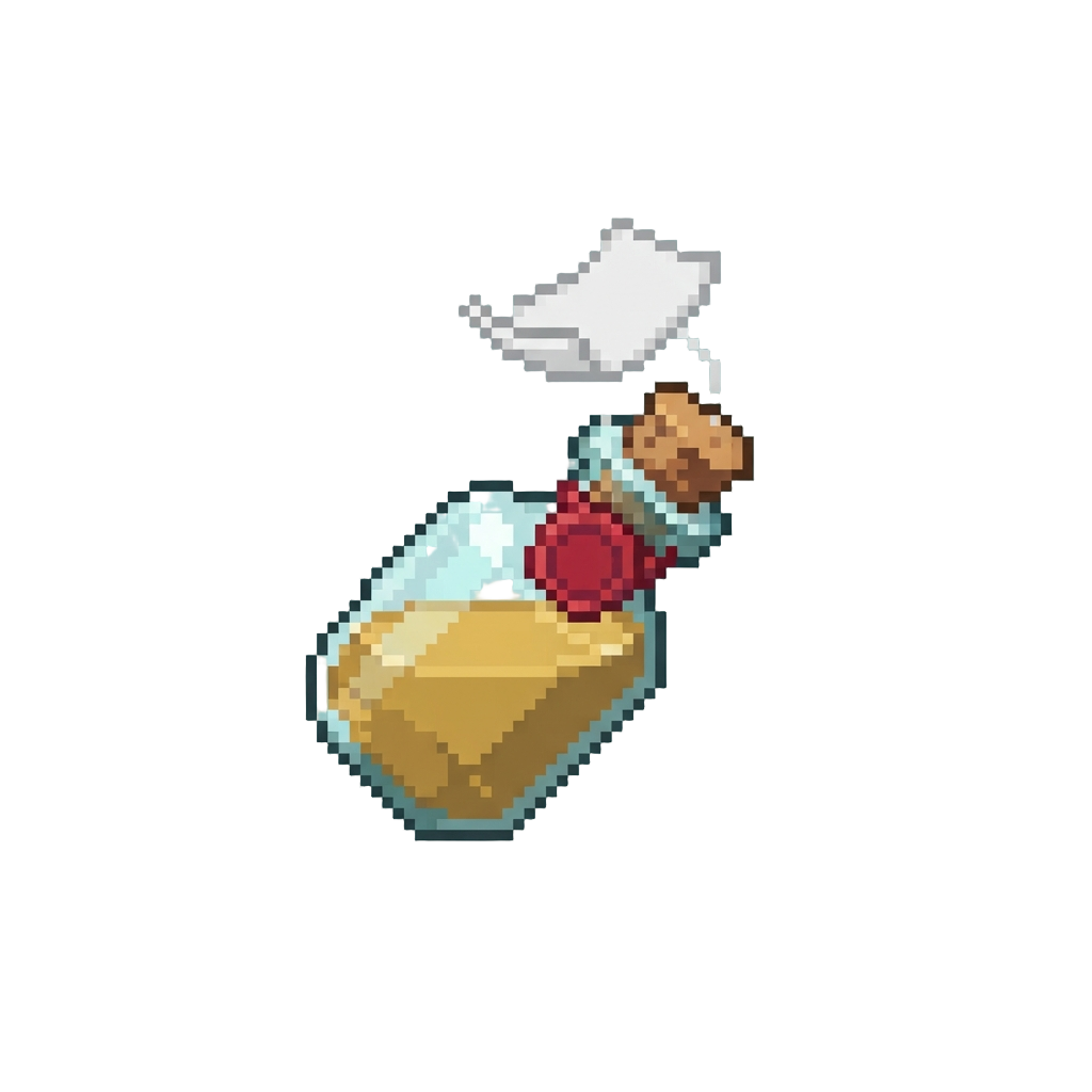 A Mild Pop with a Floating Blank Paper Slip