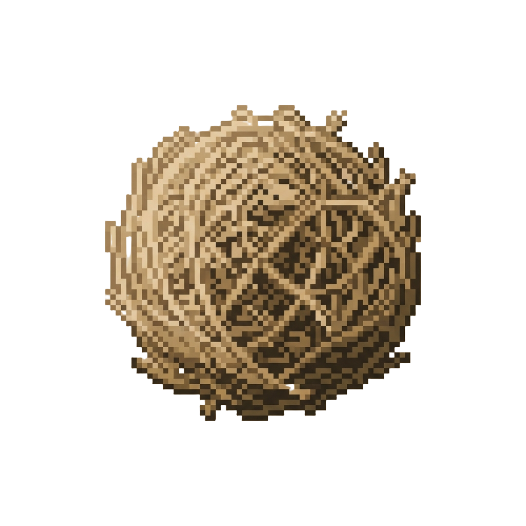 A Slow-drifting Tumbleweed of Loose Thread