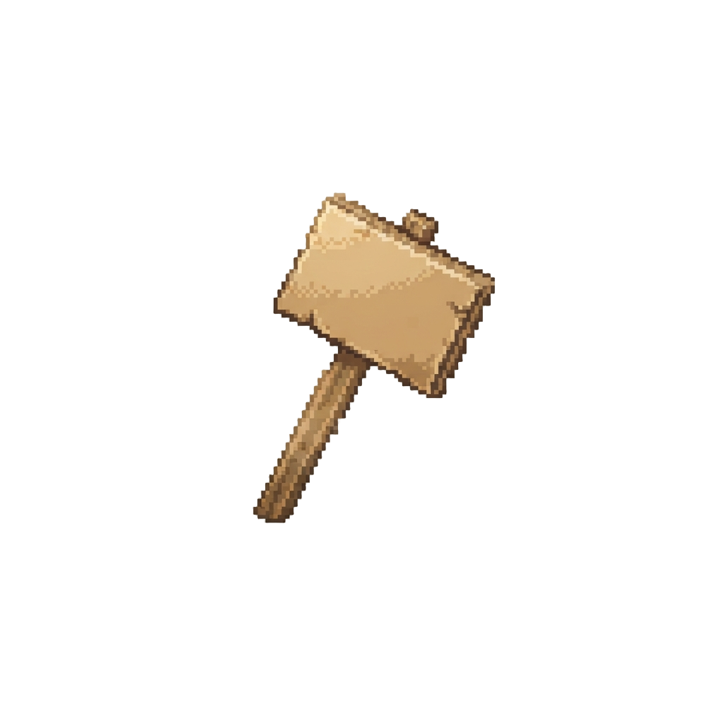 A Tiny Cardboard Sign Falling Over