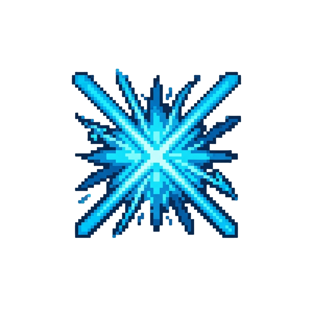 A Dramatic Explosion of Blue Laser Beams