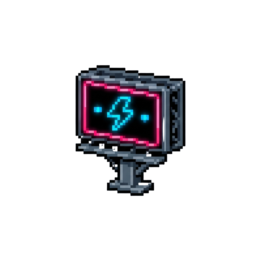 A Glowing Neon Billboard