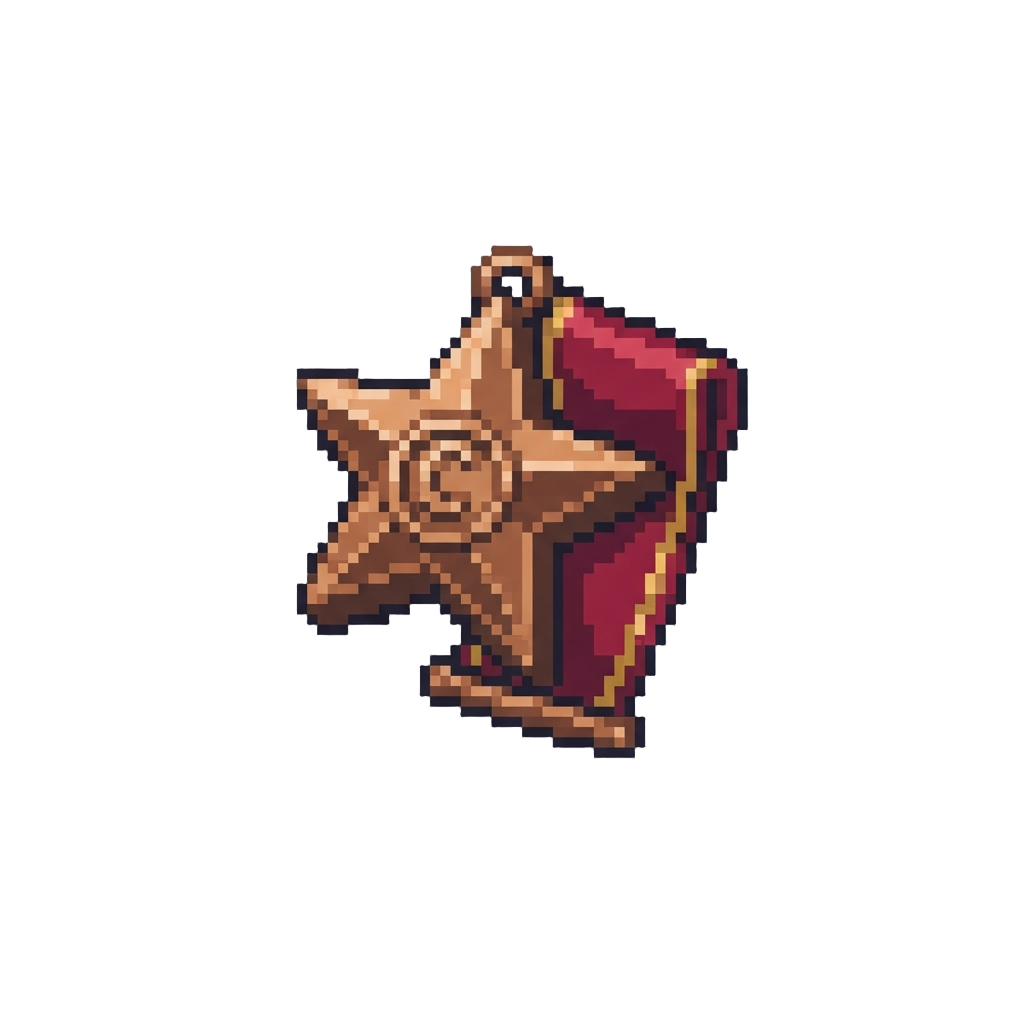 A Bronze Champion Star Medal