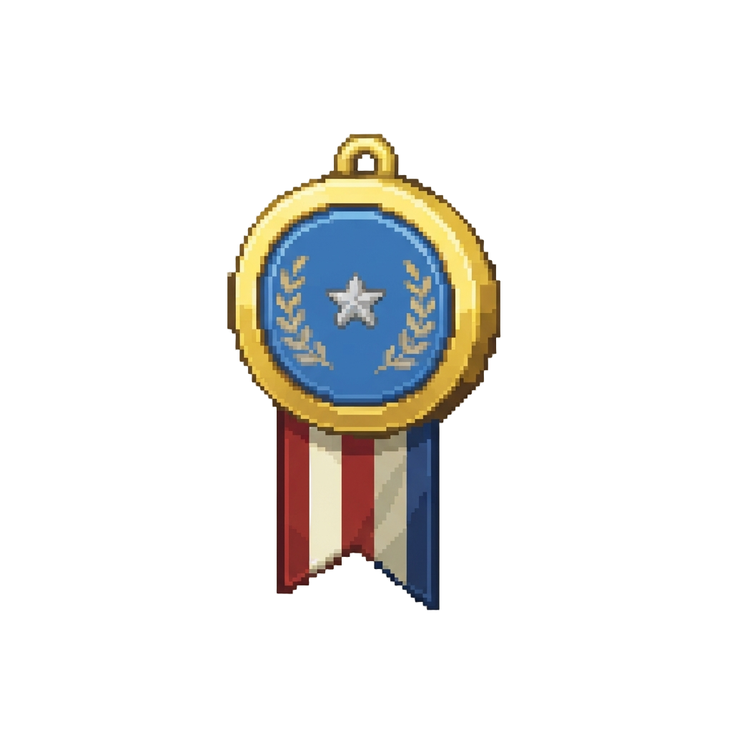 A Colorful Honorable Mention Badge