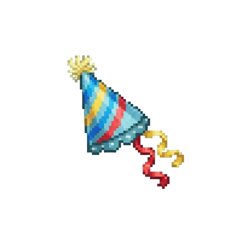 A Tiny Paper Party Hat Ribbon