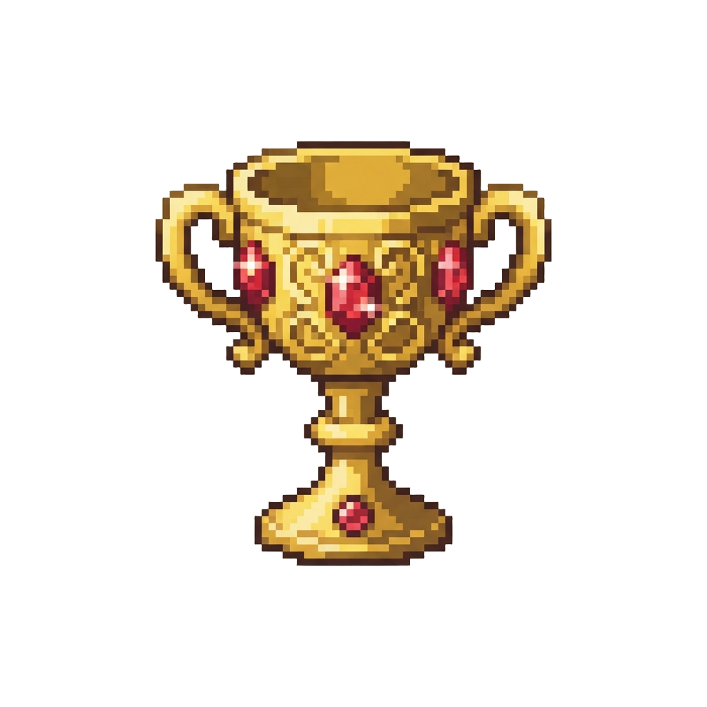 A Sparkling Ruby-encrusted Victory Cup