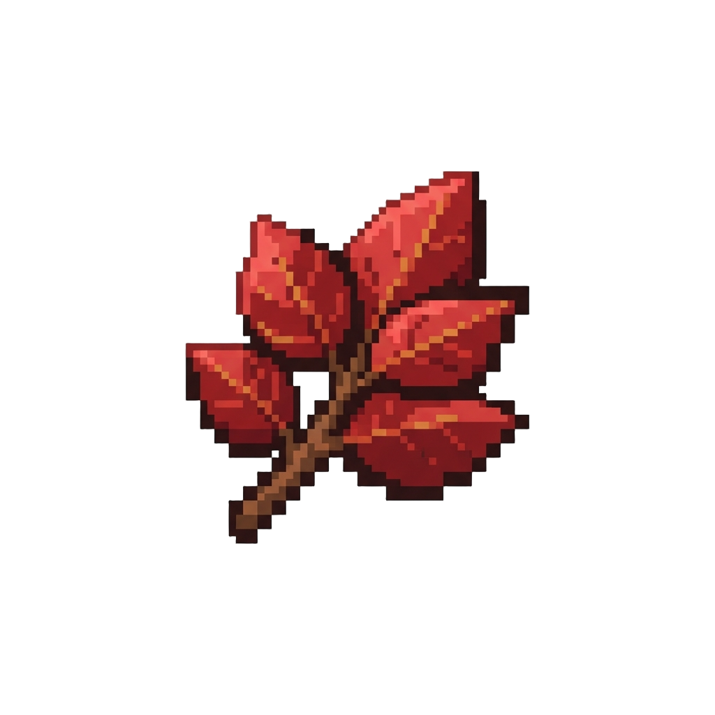 Ruby Aspen Leaves