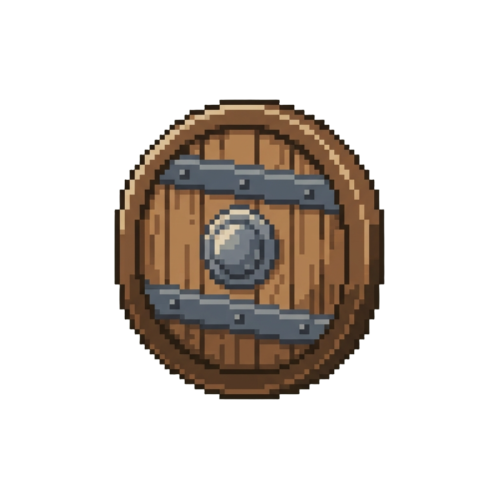 A Small Wooden Shield