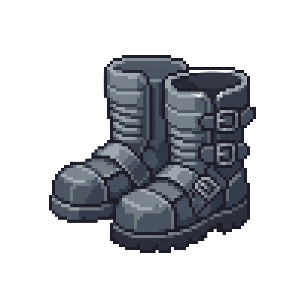 A Heavy Iron Boots Pair