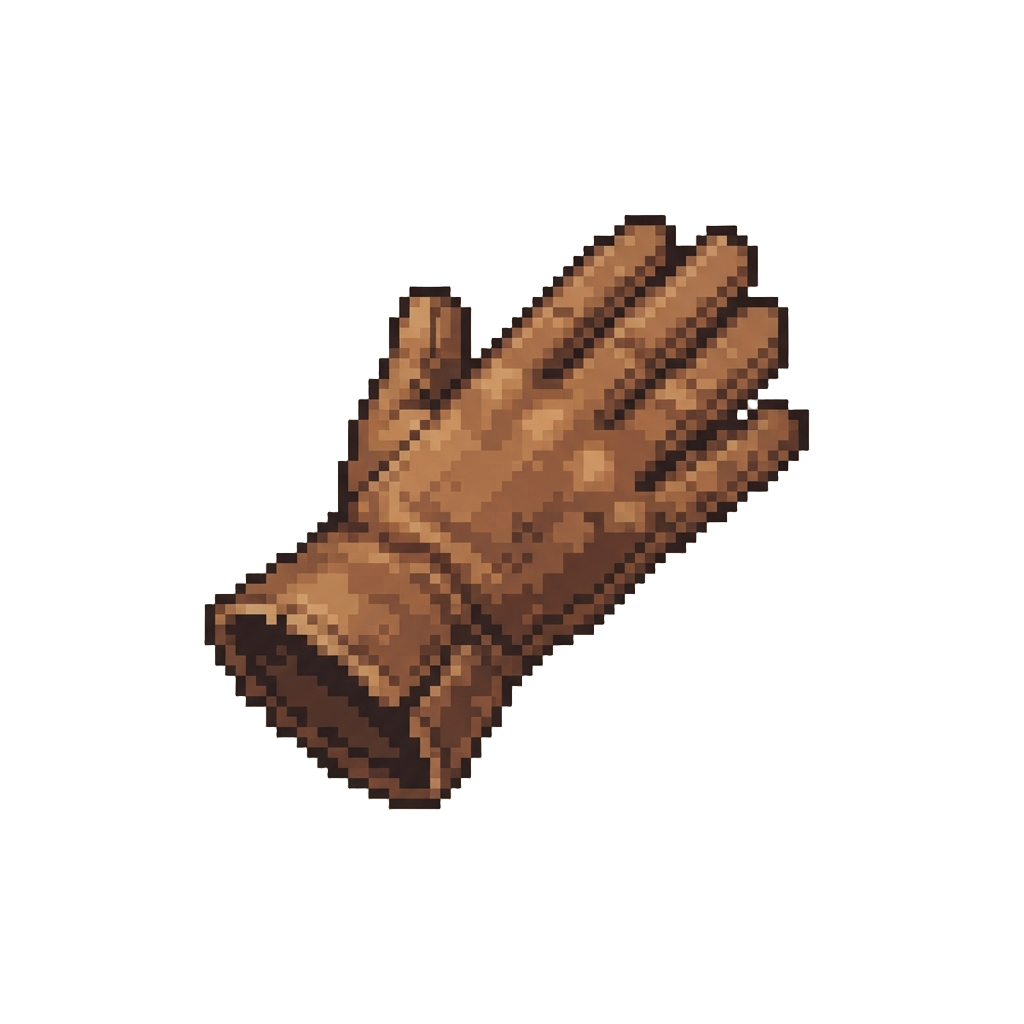 A Worn Leather Glove