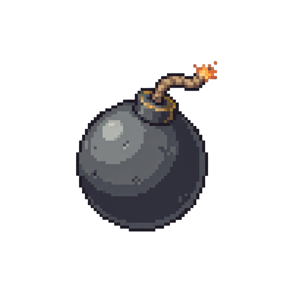 A Round Bomb Item
