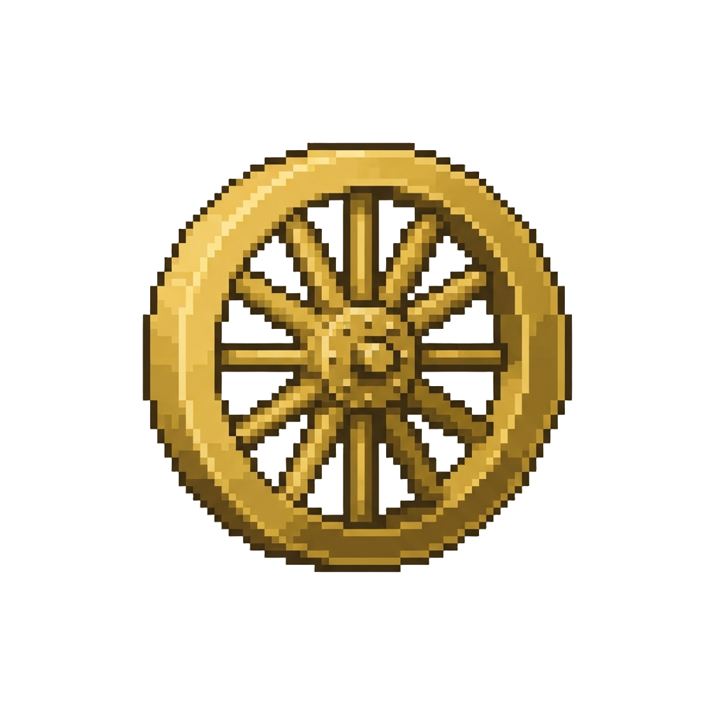 A Golden Spinner Wheel
