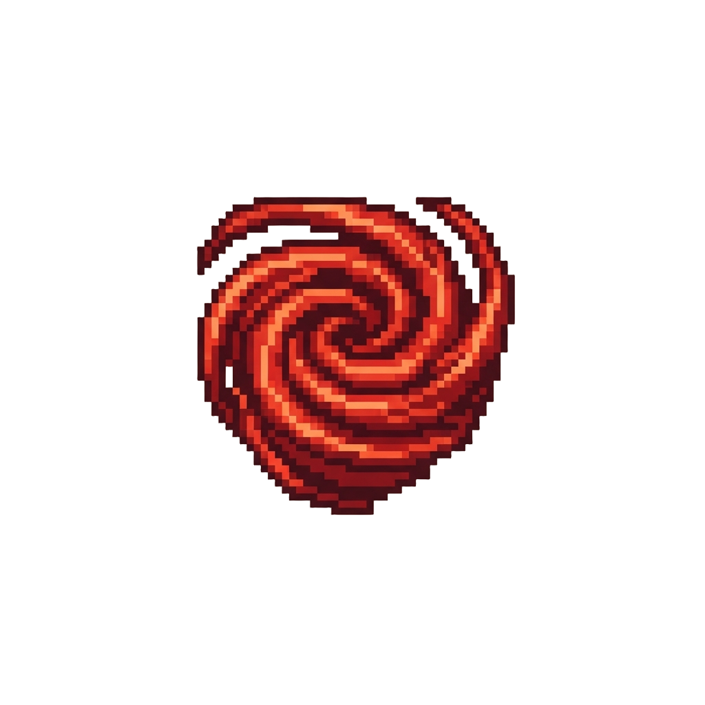 A Swirling Vortex of Pure Red Force Lightning